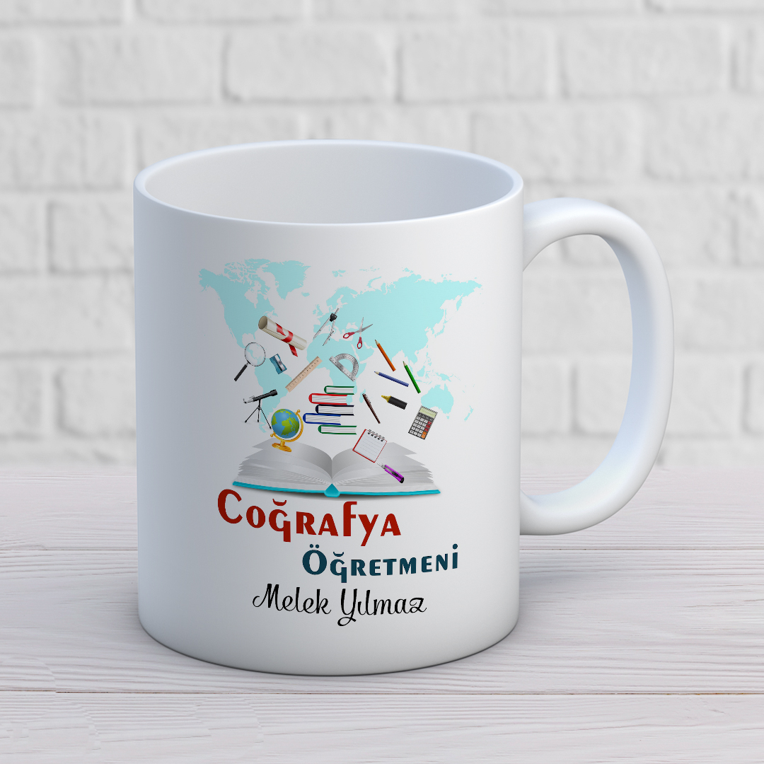 Coğrafya Dersi Öğretmeni Baskılı Kupa