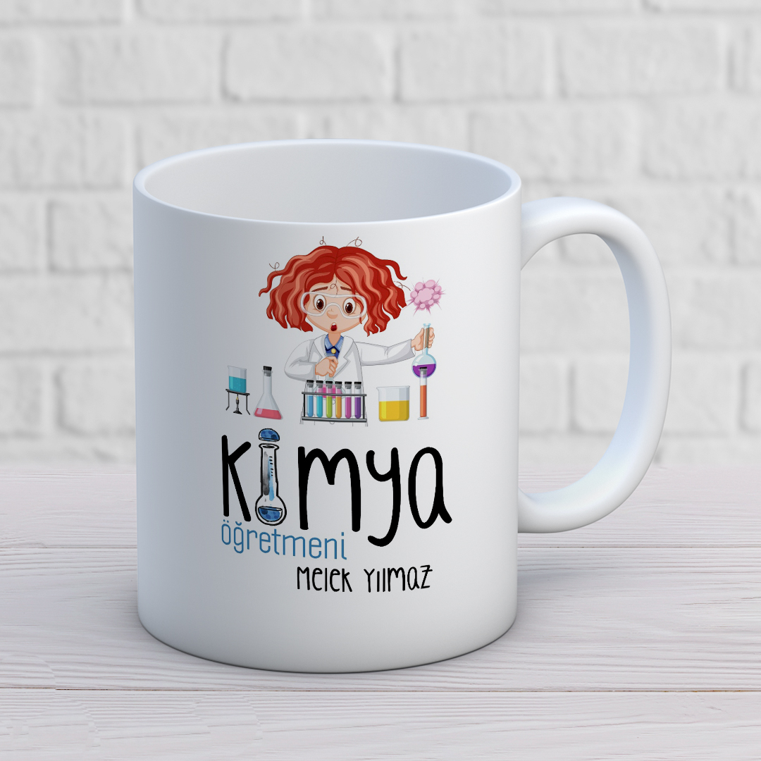 Kimya Dersi Öğretmeni Baskılı Kupa