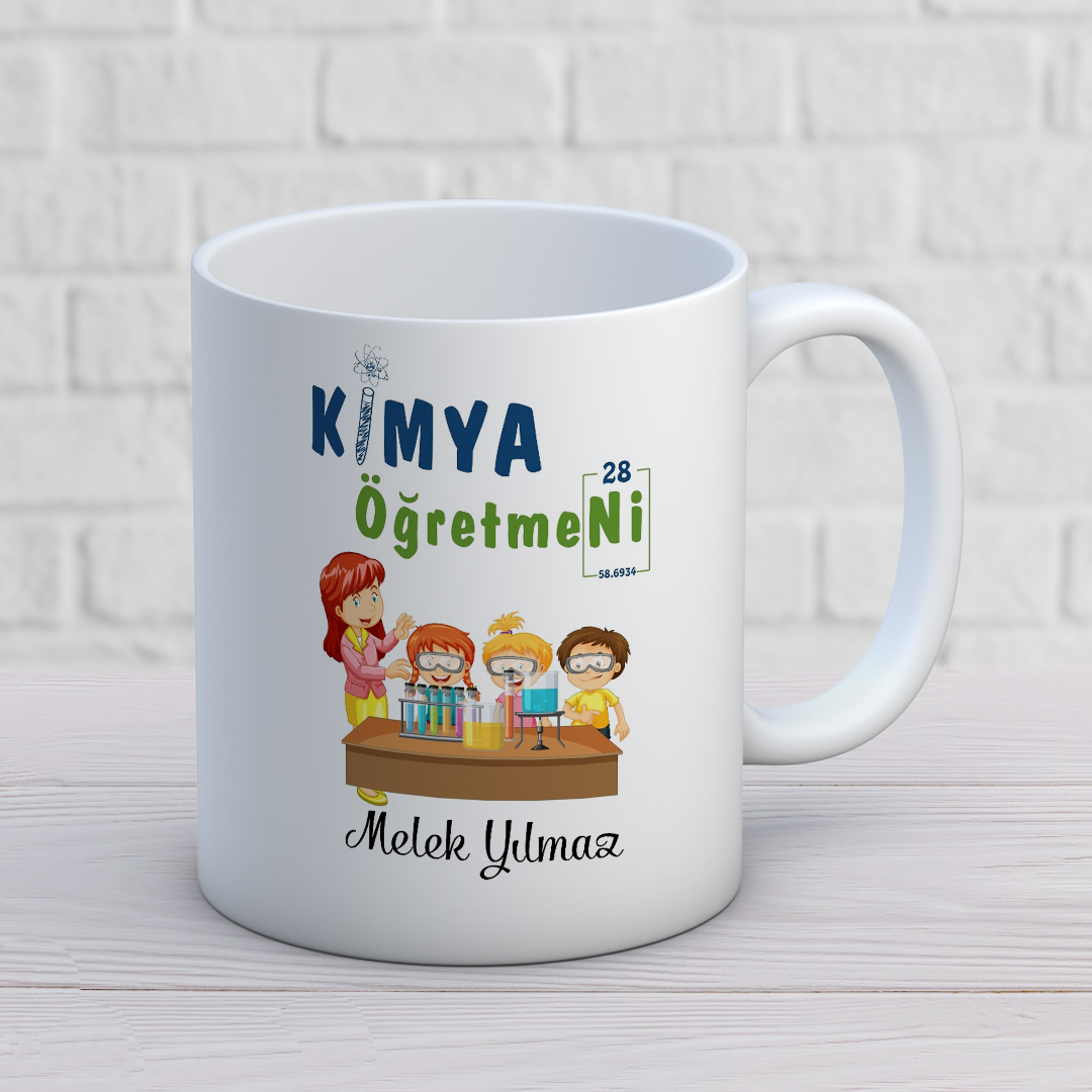 Kimya Dersi Öğretmeni Baskılı Kupa