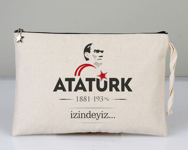 Astarlı Ham Bez Clutch Çanta  25 cm x 18 cm 