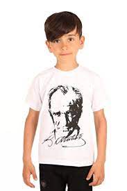 Atatürk Baskılı Beyaz Tişört