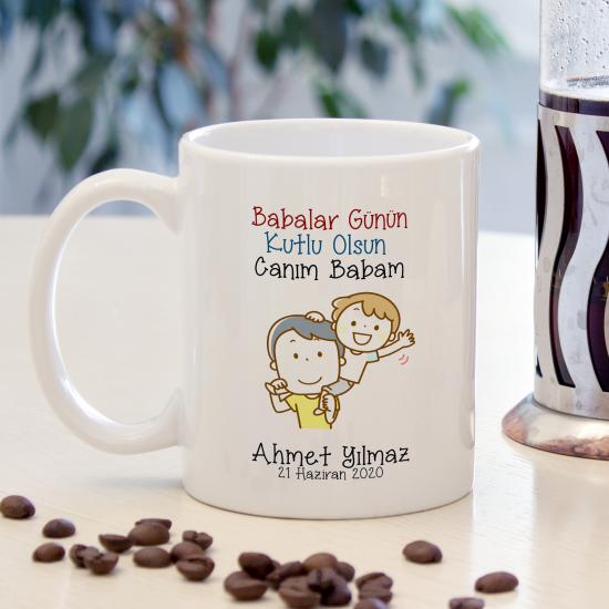 Babalar Günü Baskılı Kupa