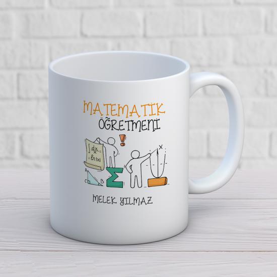 Matematik Dersi Öğretmeni Baskılı Kupa