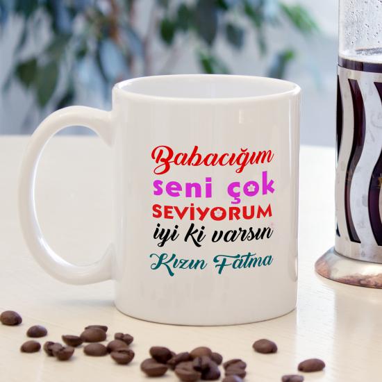 Babalar Günü Baskılı Kupa