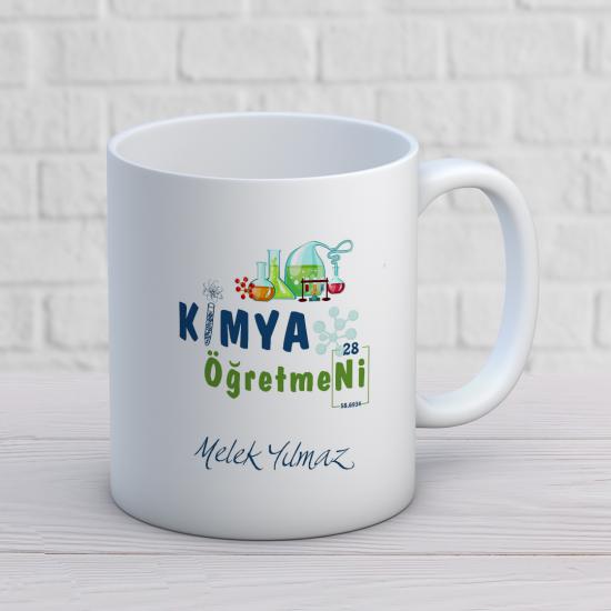 Kimya Dersi Öğretmeni Baskılı Kupa