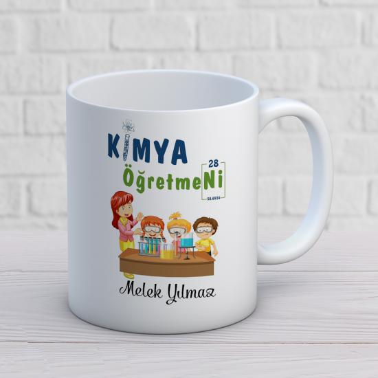 Kimya Dersi Öğretmeni Baskılı Kupa