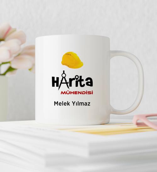 Harita Mühendisi Baskılı Kupa